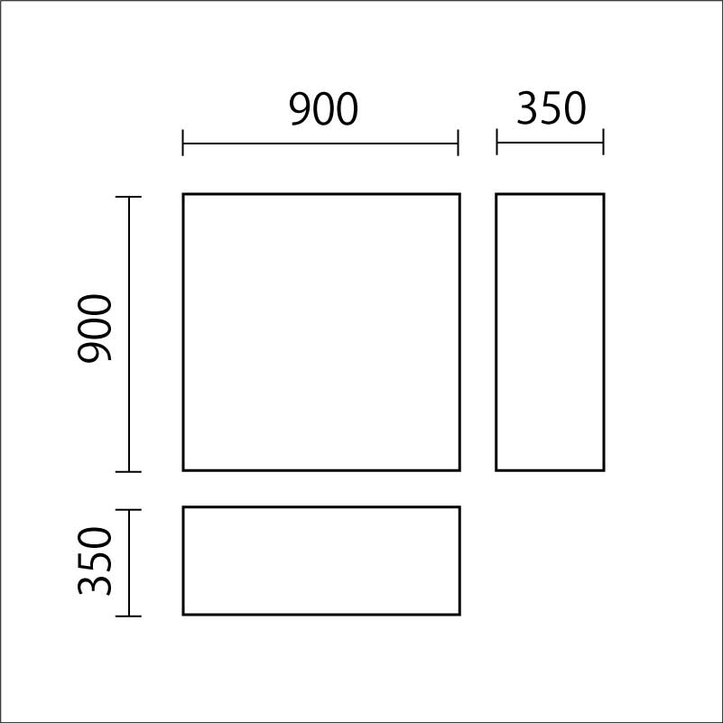 アスレチックシリーズ　踊り場　ODB-1図面