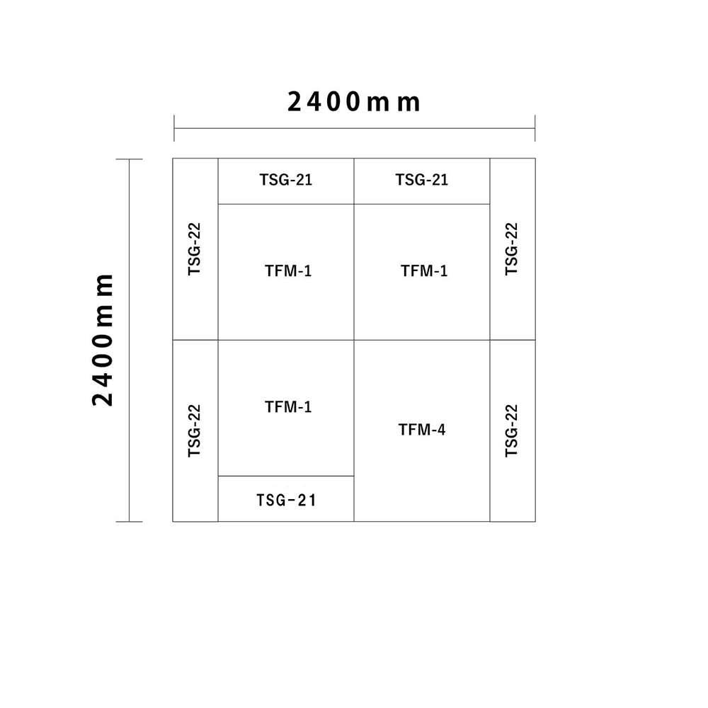 クレピスシリーズ 2畳 入口付き図面