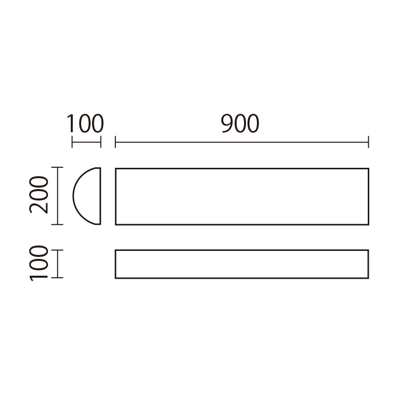 フォレスト半丸太　RKP-900図面