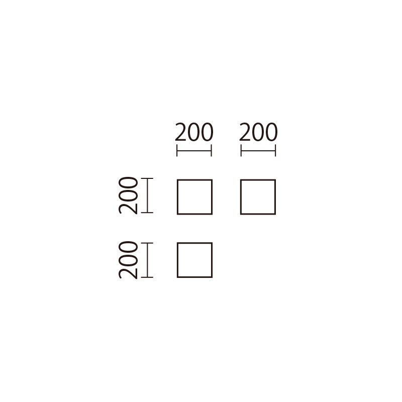 パズルクッション(角小）　PKK-1図面