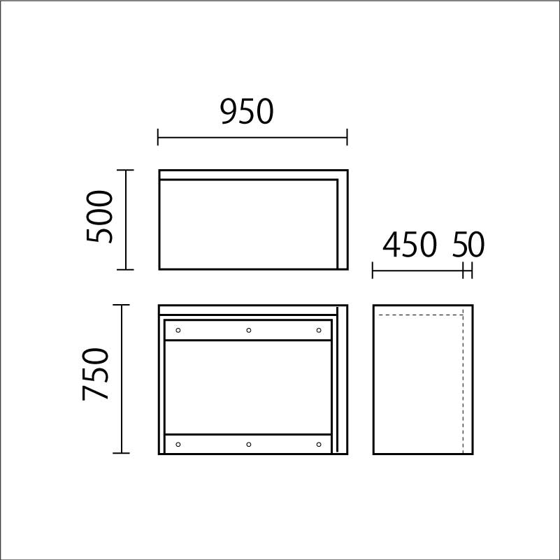 キッズカウンター 単色　KC-R900TA図面