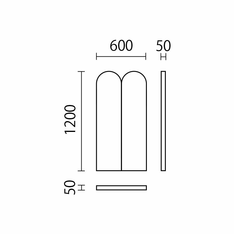 森のふうせん　上部R　H1200　KPM-1図面