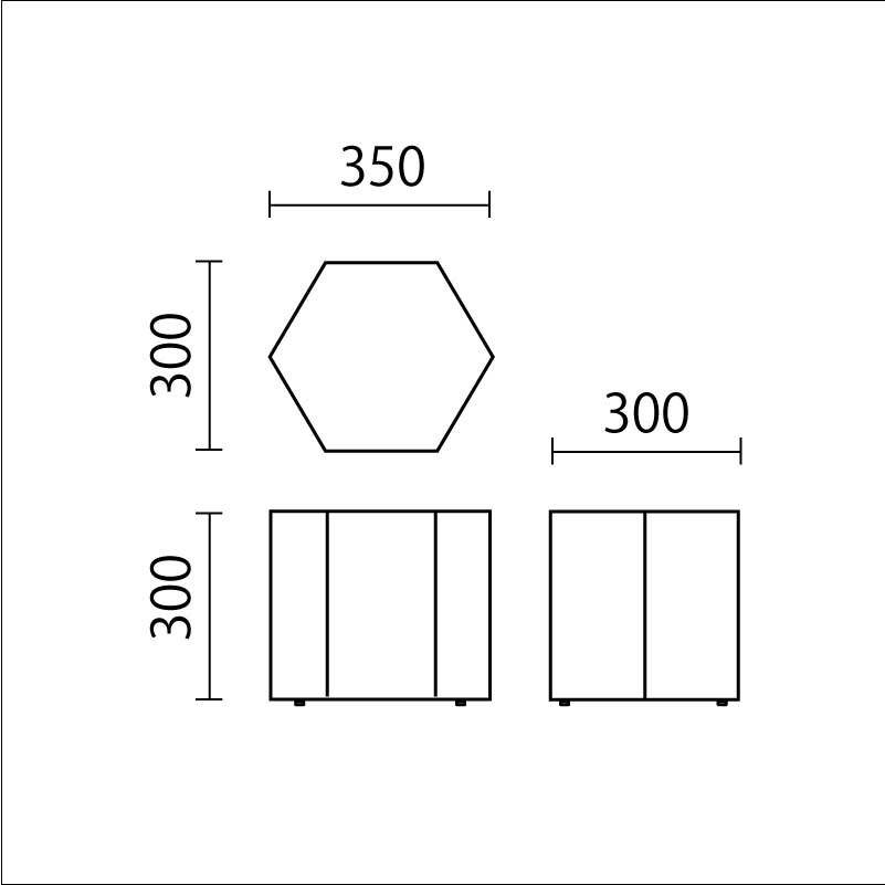 キッズスツール　SU-3図面