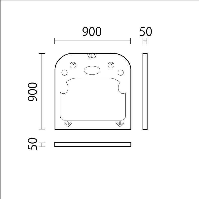 お絵かきパネル　ヒヨコ　WP-5図面