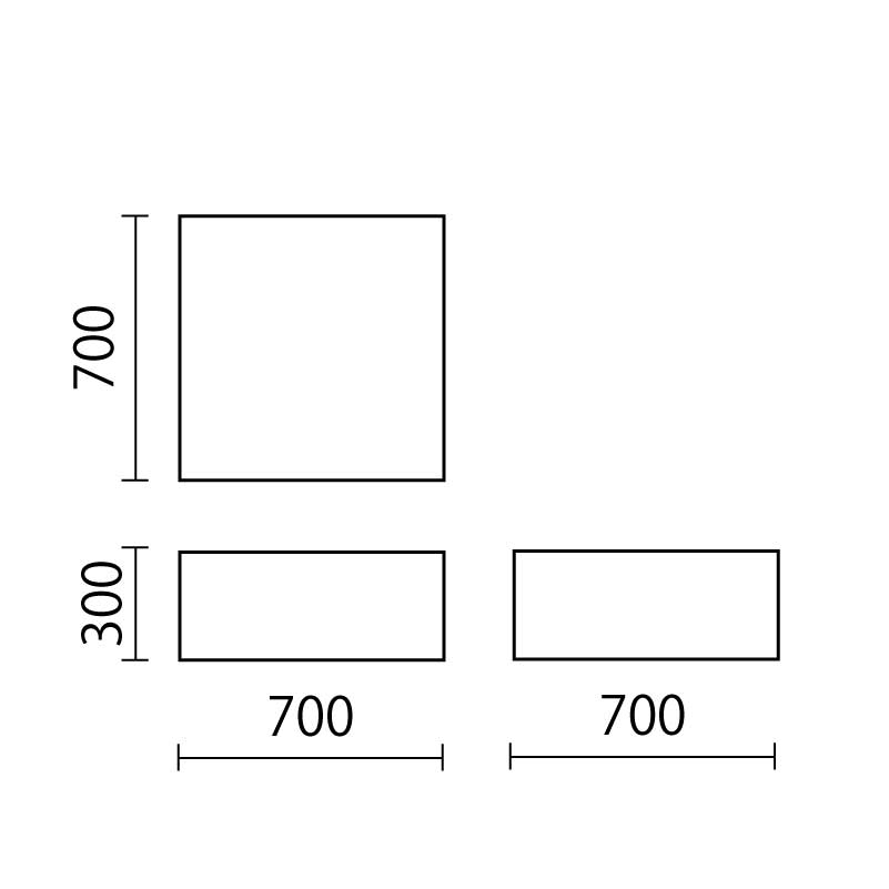 ジャングルブロック　角ブロック中図面