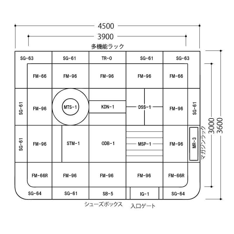 アスレチック　Aセット図面