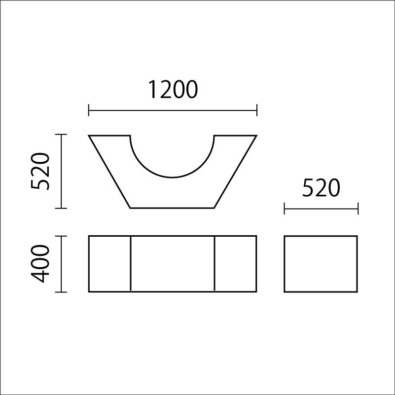 ソフトクッションナットハーフ　SK-1図面