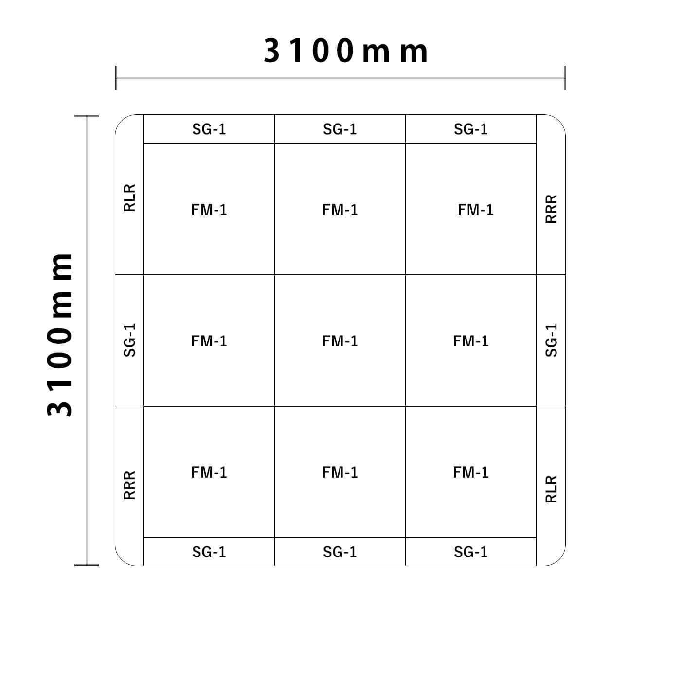 リスシリーズ 角R 4.5畳図面