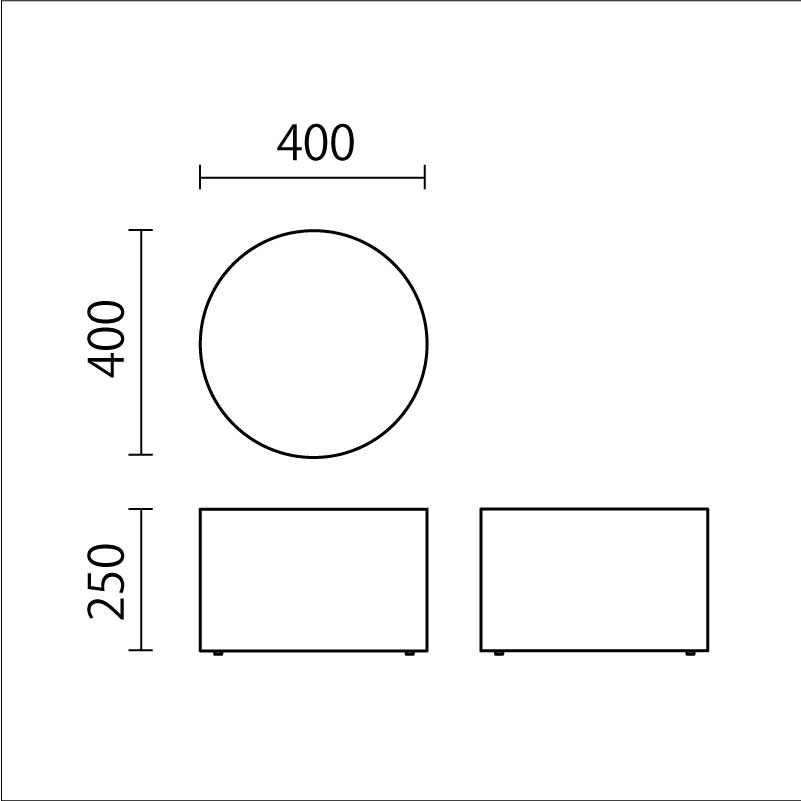 キッズスツール（アース）400φ　SU-4図面