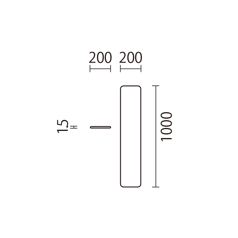 門柱用クッション（看板）　KMK-1図面