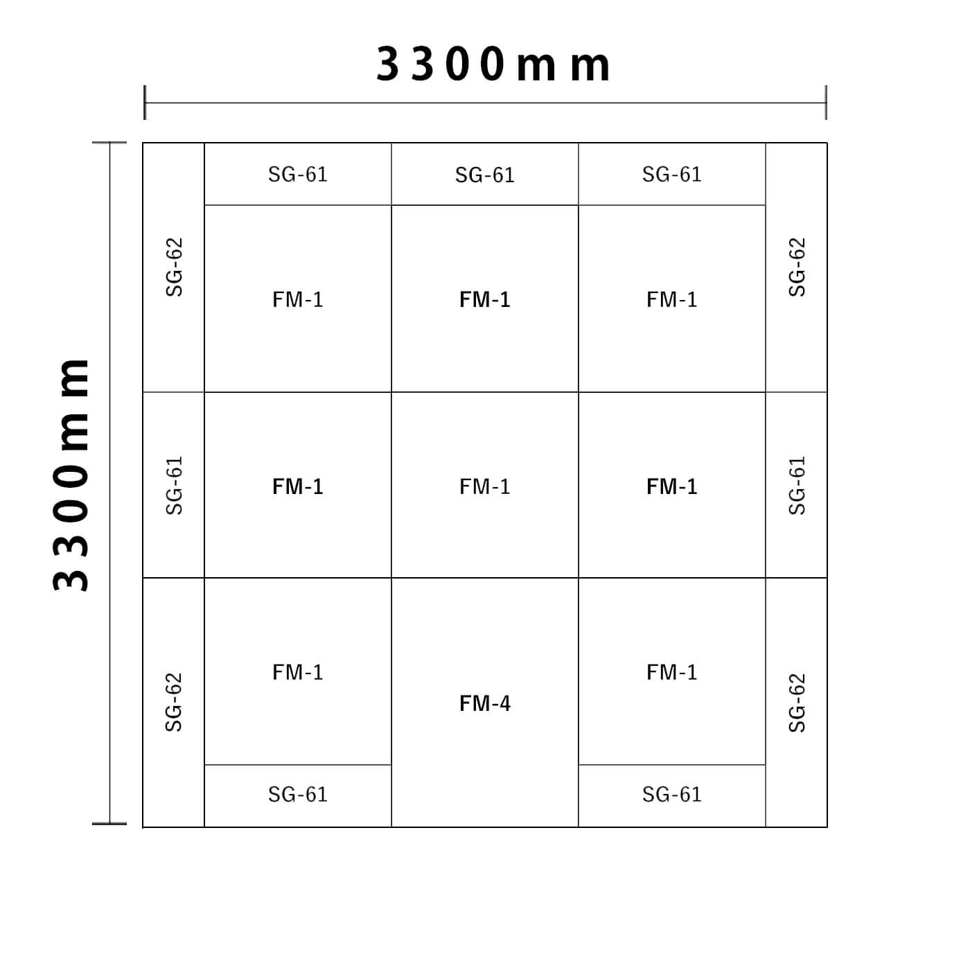 ライオンシリーズ 4.5畳　入口付き図面