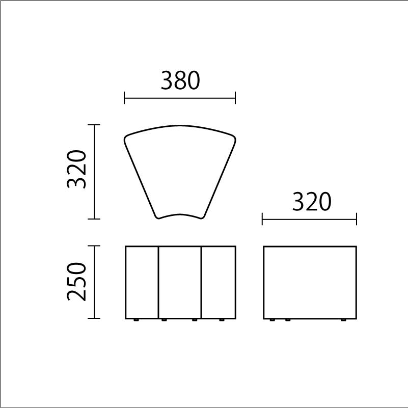 キッズスツール（リーフ）　SU-5図面
